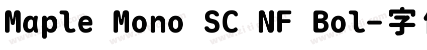 Maple Mono SC NF Bol字体转换